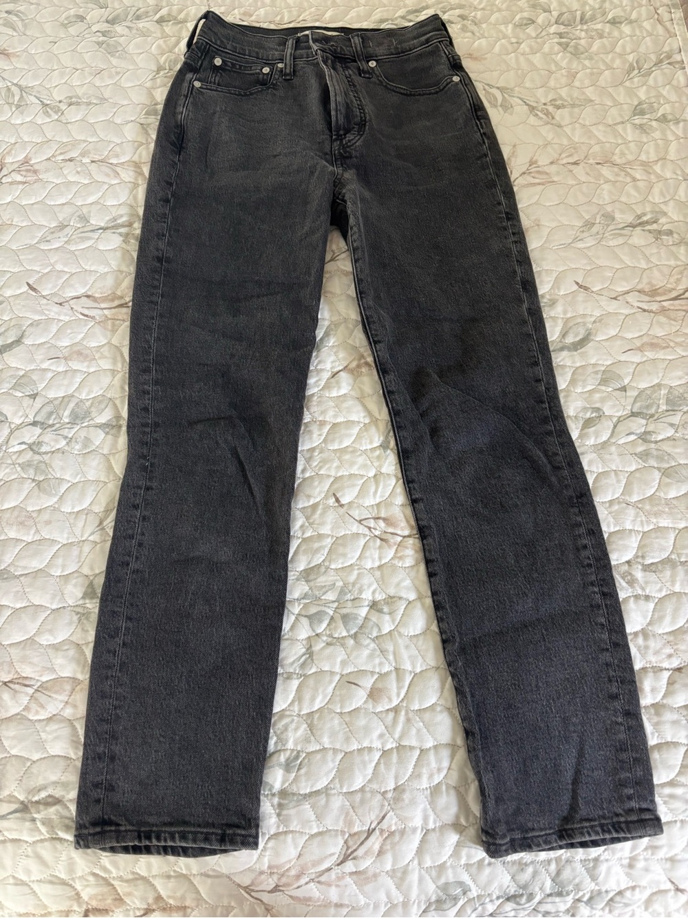 Madewell Charcoal Black Denim Jeans
